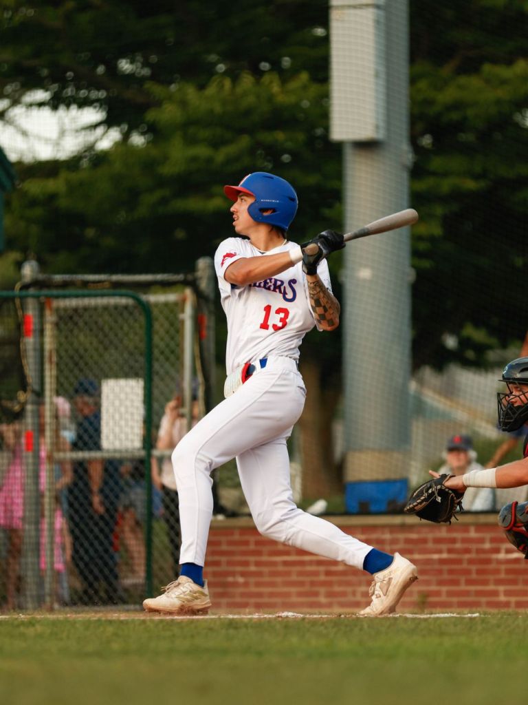 Aiva Arquette with the Chatham Anglers of the Cape Cod League (Photo courtesy of Ella Tovey/Chatham Anglers)