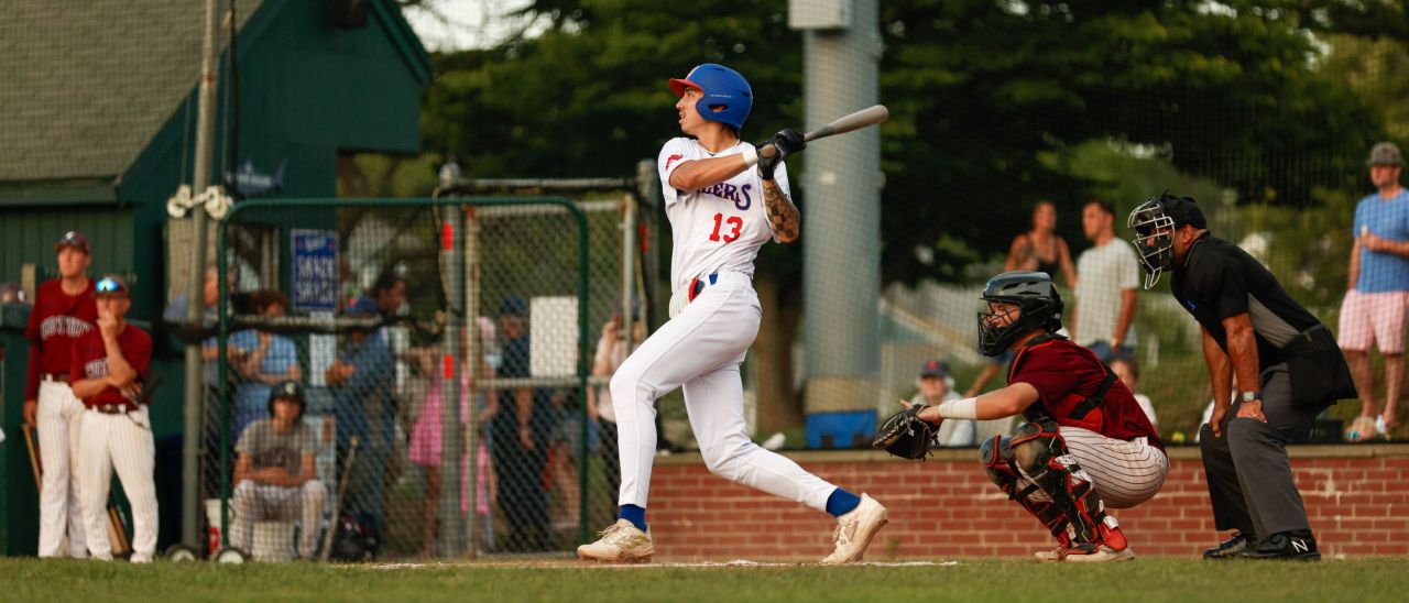 Aiva Arquette with the Chatham Anglers of the Cape Cod League (Photo courtesy of Ella Tovey/Chatham Anglers)