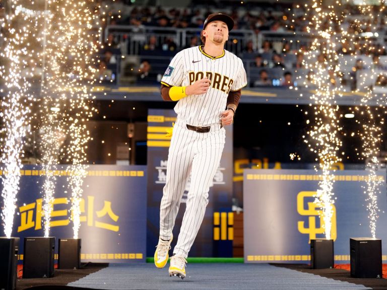 Padres SS/OF Jackson Merrill makes his MLB debut at the Seoul Series in South Korea.